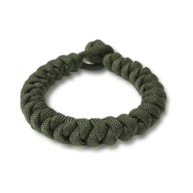 WARAGOD Ectar bracciale in paracord con chiusura regolabile, verde