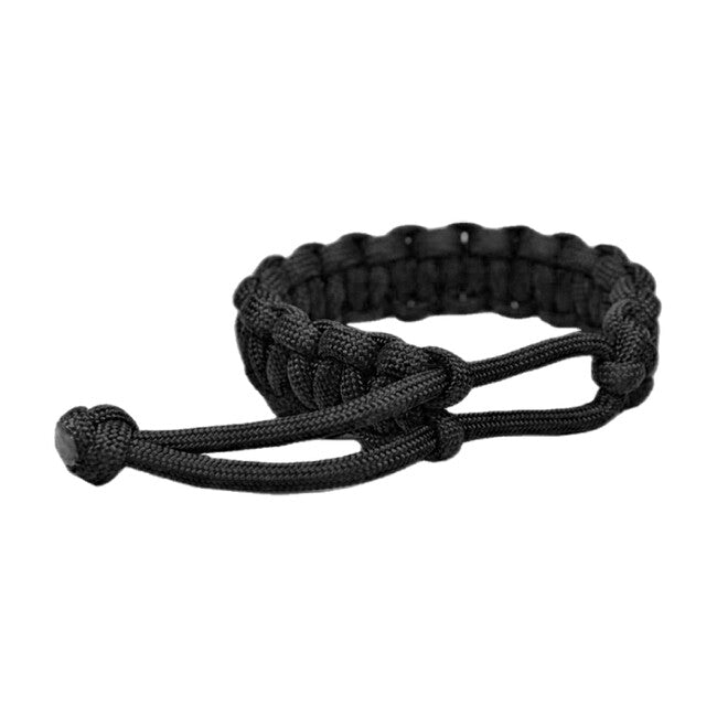 WARAGOD Ilmë bracciale in paracord con chiusura regolabile, nero