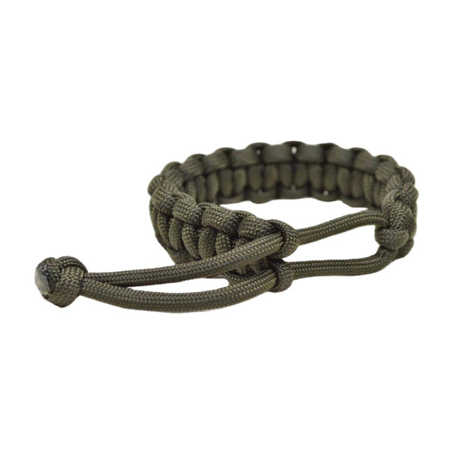 WARAGOD Ilmë bracciale in paracord con chiusura regolabile, verde