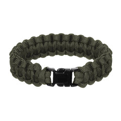 WARAGOD Corna bracciale in paracord con clip in plastica, verde