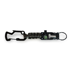 WARAGOD Laito paracord survival večnamenski ključavnica 8 v 1 večnamenski, camo green