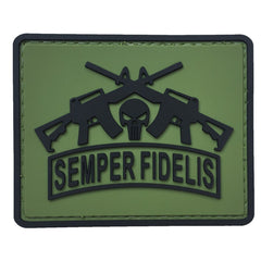 WARAGOD Semper Fidelis toppa in pvc, verde