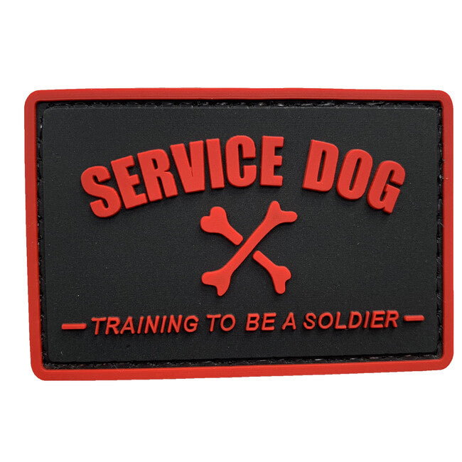 WARAGOD Toppa in PVC per cani da guardia, nera e rossa