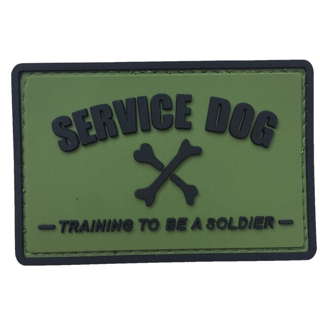 WARAGOD Toppa in PVC per cane da guardia, nera e verde