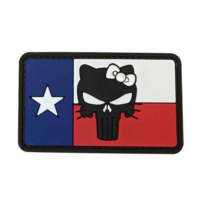 WARAGOD Texas bandiera del con patch in pvc tactical kitty