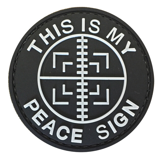 WARAGOD Questo é il mio segno di pace applique in pvc