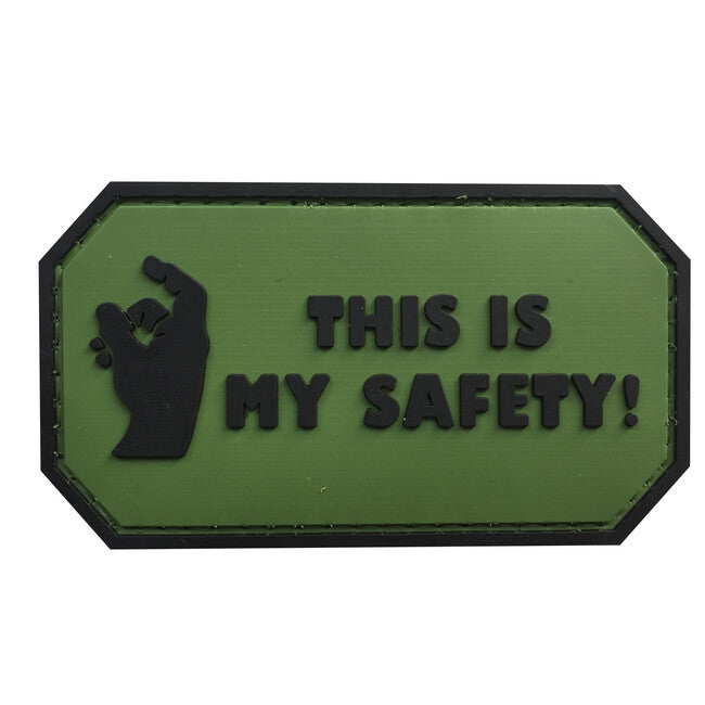 WARAGOD Questa é la mia sicurezza toppe in pvc, verde