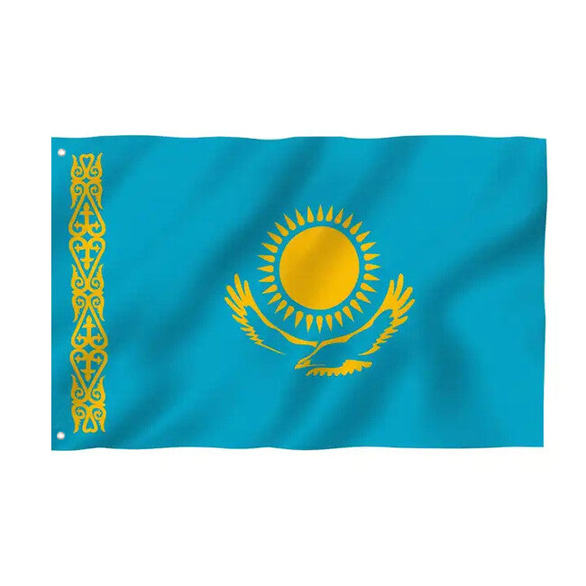 WARAGOD Kazakistan bandiera 150x90 cm