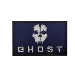 WARAGOD Maschera fantasma Call of Duty con patch ricamata, nera