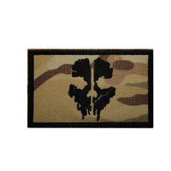 WARAGOD Maschera fantasma Call of Duty con patch ricamata, multicam
