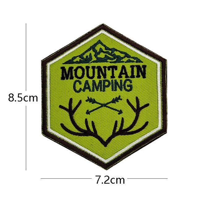 WARAGOD Toppa ricamata Campeggio di montagna 04