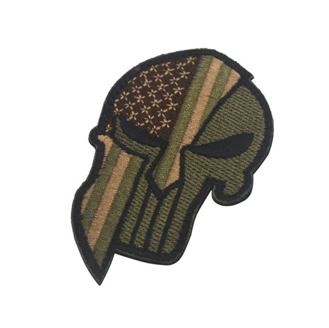 WARAGOD Toppa ricamata Punisher, usa verde