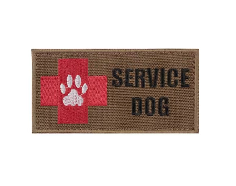WARAGOD Toppa ricamata service dog rescue team, coyote