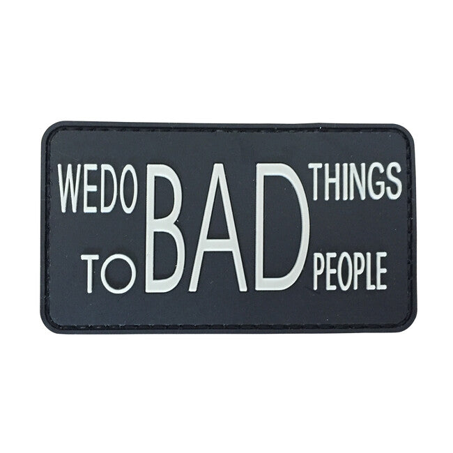WARAGOD Facciamo cose cattive applique in pvc, nero