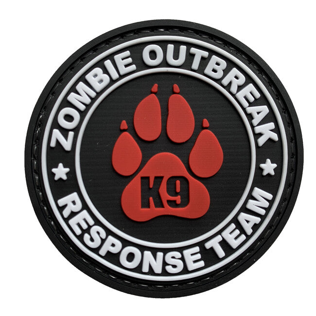 WARAGOD Zombie Outbreak toppa in pvc, nera e rossa