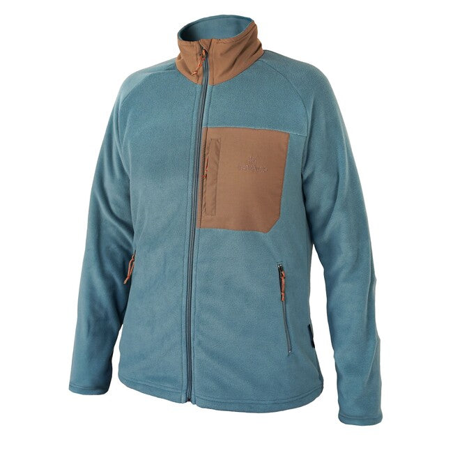 Warmpeace Raya Lady felpa con zip, blu ombra