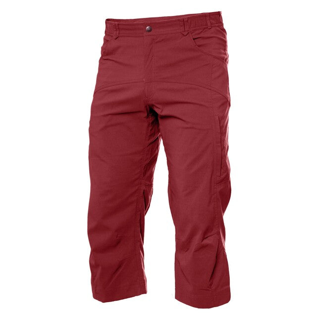 Warmpeace Boulder pantaloni 3/4, rossi mattone