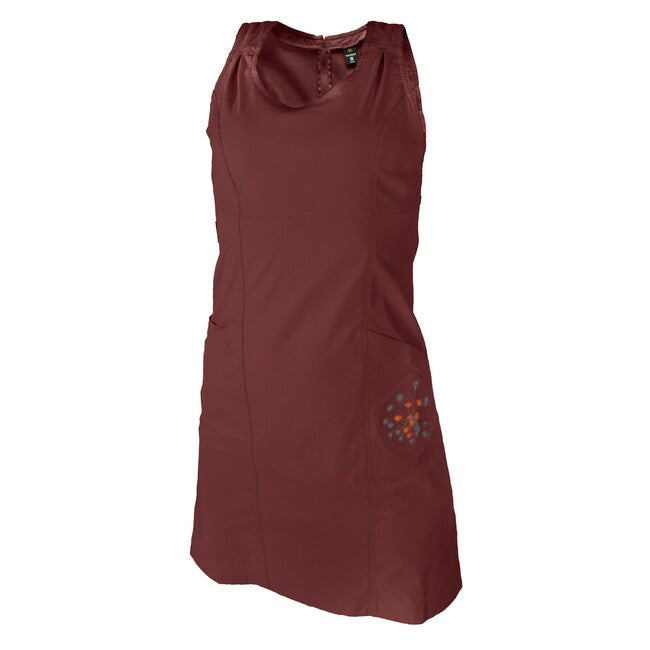 Warmpeace Dress Friday Better, rosso scuro marrone