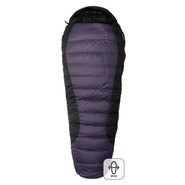 Warmpeace Viking sacco a pelo 900 180 cm wide r, ferro/grigio/nero