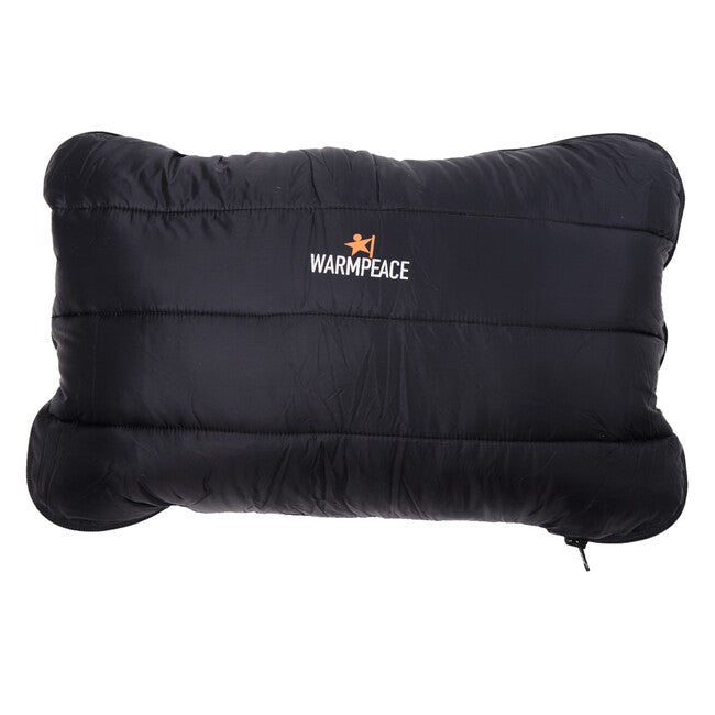 Warmpeace Cuscino con piuma Zip, nero