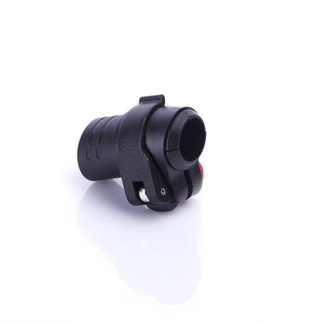 Warp ND - meccanica flip-lock FL-17 plastica nera/leva alu nera/dado rosso, per diametro 18 mm