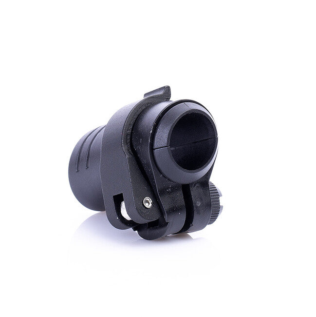 Warp ND - meccanica flip-lock FL-17 plastica nera/leva in alluminio nero/dado nero, per diametro 16 mm