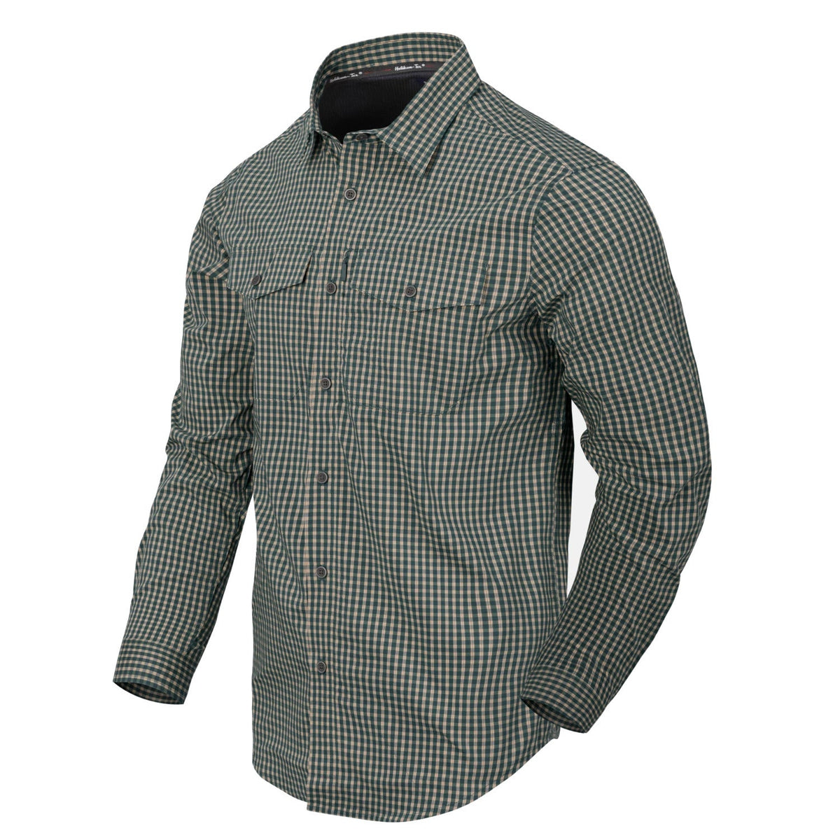 Helikon-Tex košeľa Taktická Savage Green Checkered na skryté nosenie