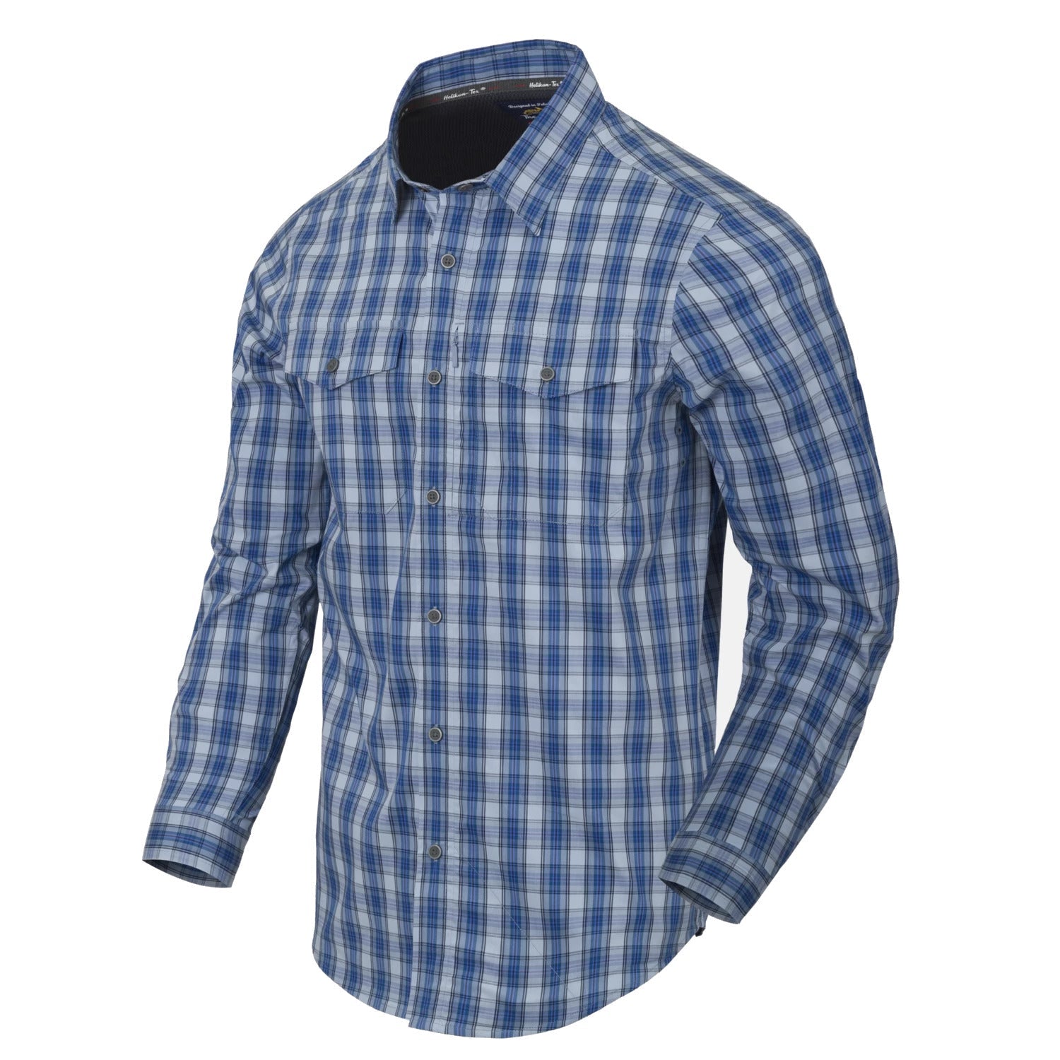 Helikon-Tex košeľa taktická na skryté nosenie Plaid, Ozark Blue