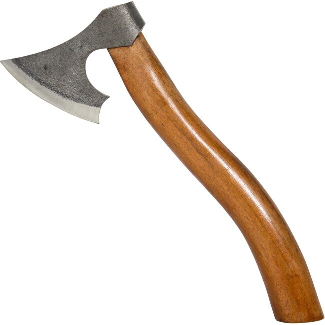 Ascia con testa forgiata e manico in legno