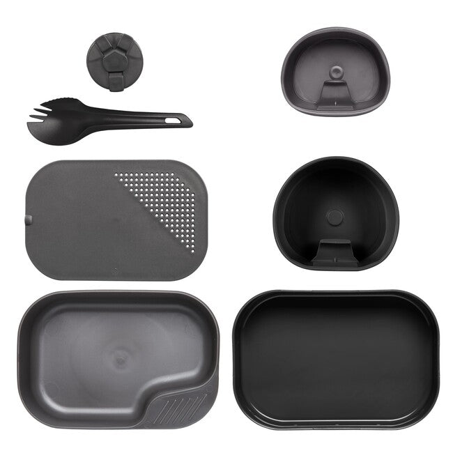 Wildo set da campeggio, nero / grigio scuro (ID W10261)