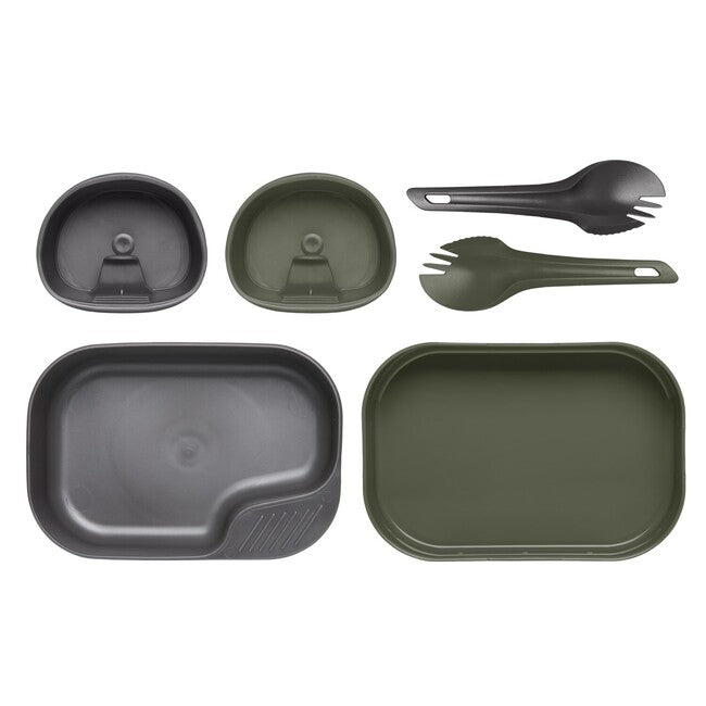 Wildo Set da campeggio DUO Light - Verde oliva / Grigio scuro (ID 6621)