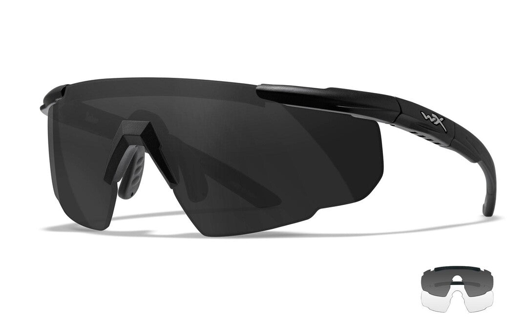 WileyX Saber Advanced occhiali protettivi, grigio chiaro/ nero opaco