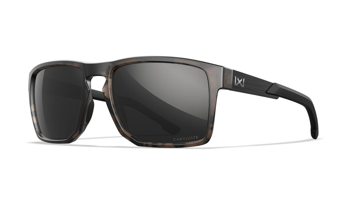 WileyX Apex occhiali da sole captivate polarized black mirror/ matte tortoise brown