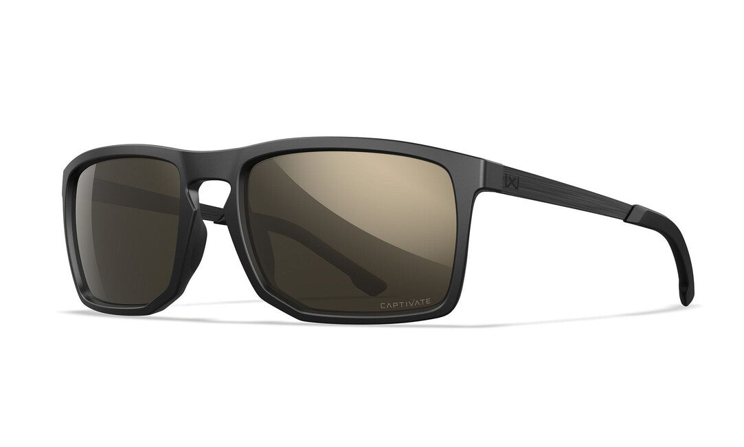 WileyX Axe occhiali da sole Captivate Polarized Tungsten Mirror/ Matte Black