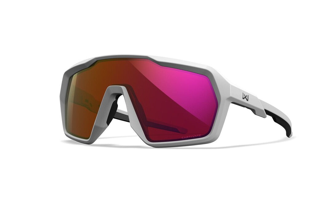 Wiley X Citadel occhiali da sole, Captivate red mirror/polished white