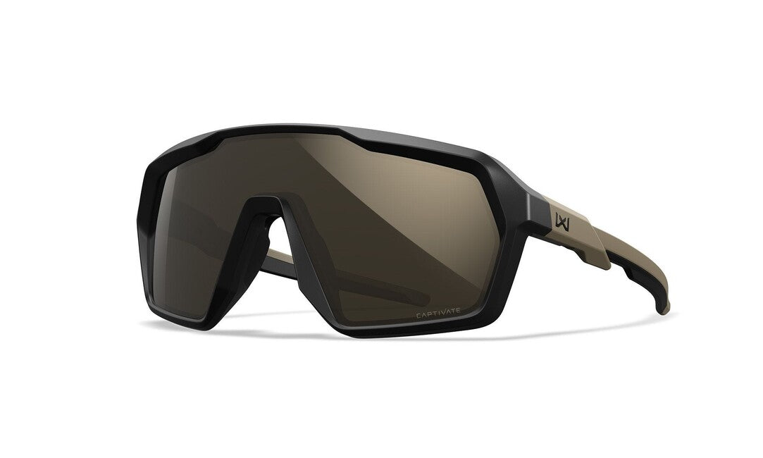 Wiley X Citadel occhiali da sole, Captivate tungsten mirror/matte black/tan