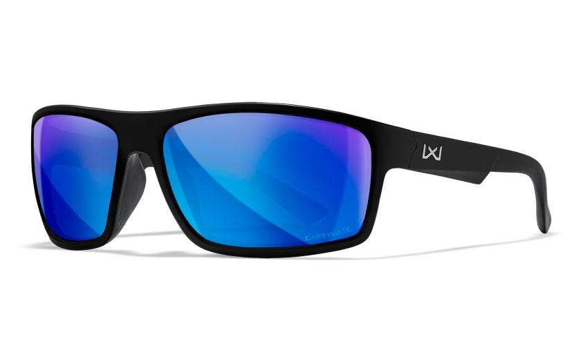 WileyX Peak Captivate occhiali da sole polarized specchio blu, matte black