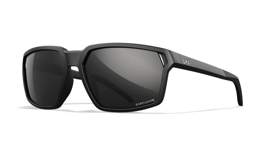 WileyX Sierra Occhiali da sole Captivate Polarized specchio nero, matte black