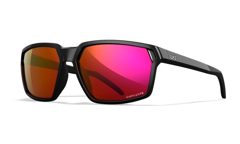 WileyX Sierra Captivate occhiali da sole Red a specchio, gloss black