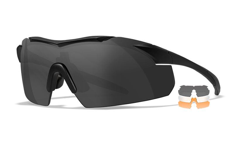 WileyX Vapor 2.5 occhiali di sicurezza con lenti intercambiabili, nero
