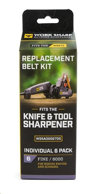 Work Sharp P6000 nastro abrasivo di ricambio per WSKTS-I, confezione da 6 pezzi