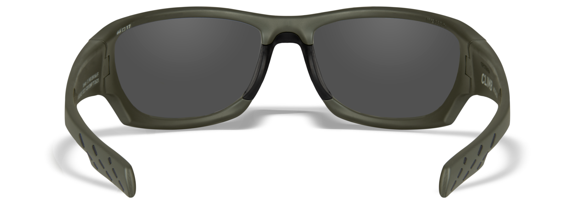 Wiley X Climb Glasses, Smoke Grey, Green