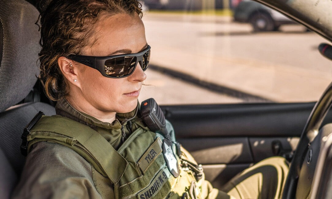 Wiley X Omega Black Ops Sunglasses, Smoke Lenses