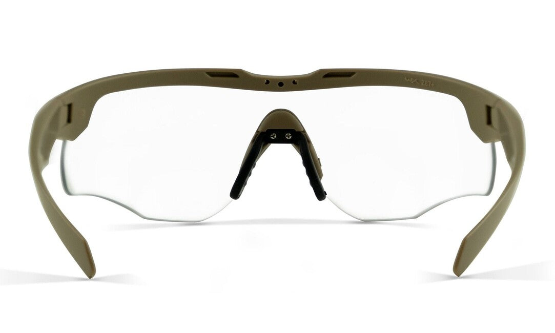 WileyX Rogue comm occhiali tattici - grigio + lenti chiare / montatura sabbia