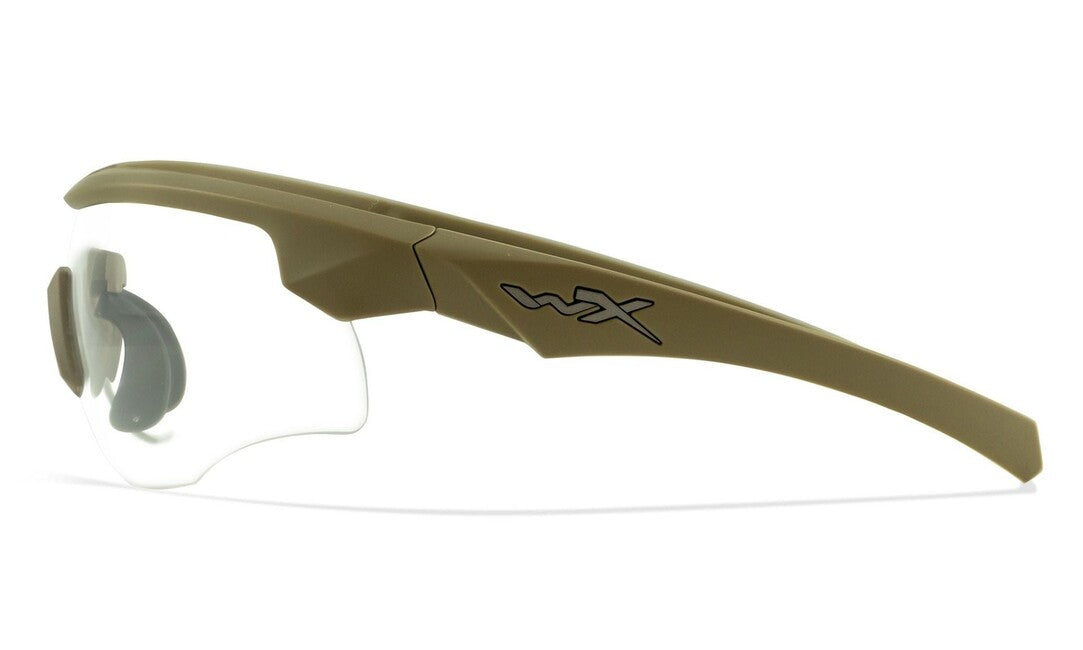 WileyX Rogue comm occhiali tattici - grigio + lenti chiare / montatura sabbia