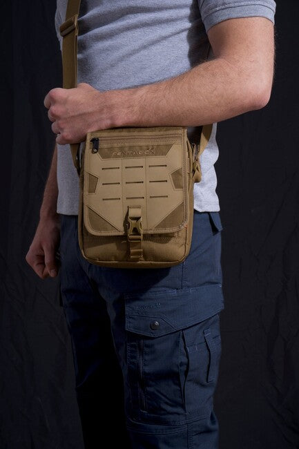 Pentagon Messenger borsa a tracolla, nera