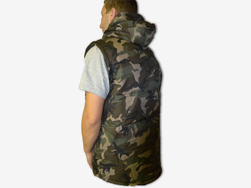 O&T Natur gilet imbottito, woodland